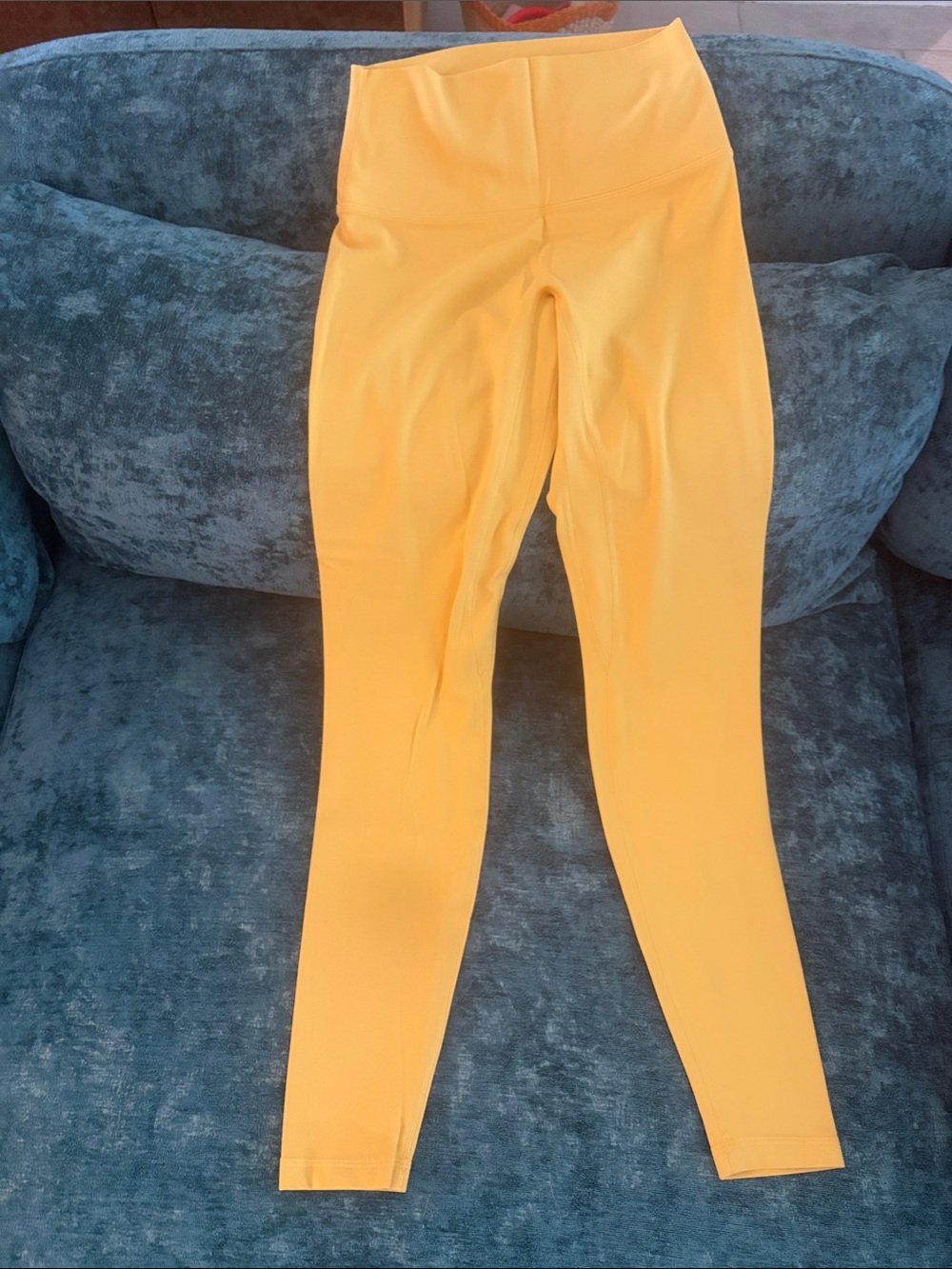 High-Waist Yellow Leggings for Women - Sleek Everyday Comfort
